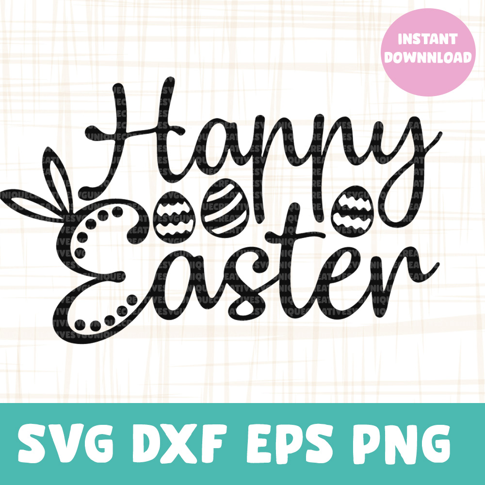 Happy Easter SVG | SVGUNIQUECREATIVE Free SVG