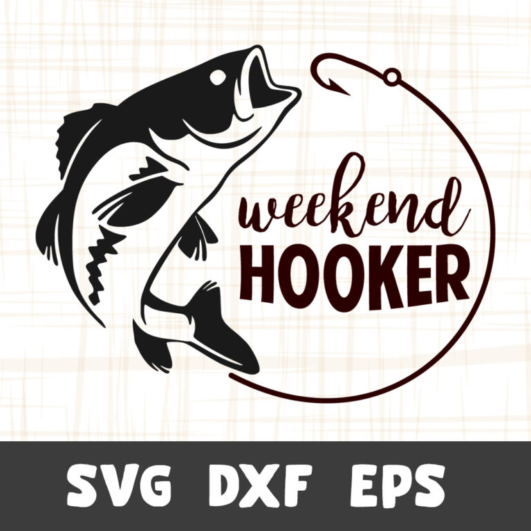 Weekend Hooker SVG | SVGUNIQUECREATIVE Free SVG